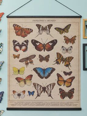 Earthbound Trading Butterflies in the World Wall Hanging